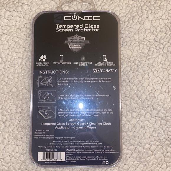 NEW tempered glass screen protector for iPhone 6/6S - Picture 4 of 4